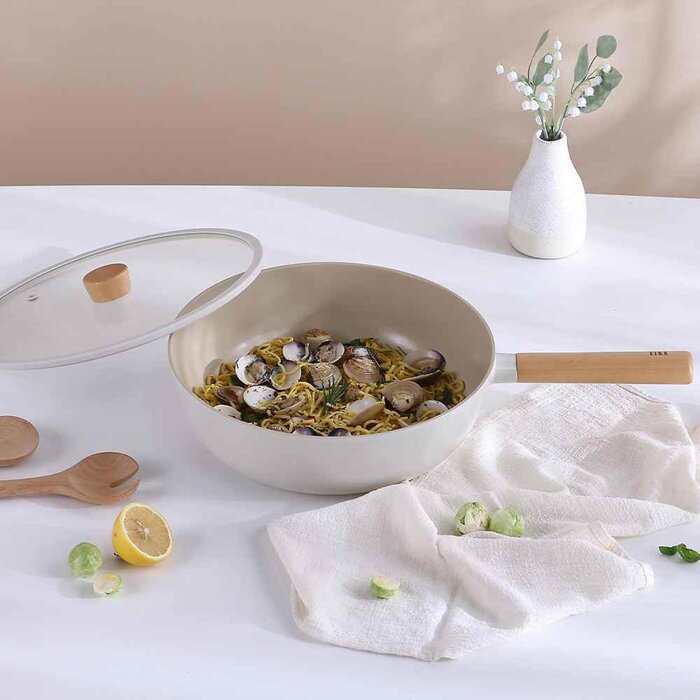 Neoflam Fika 30cm Wok with Glass Cover (Suitable for IH) 0Product Thumbnail