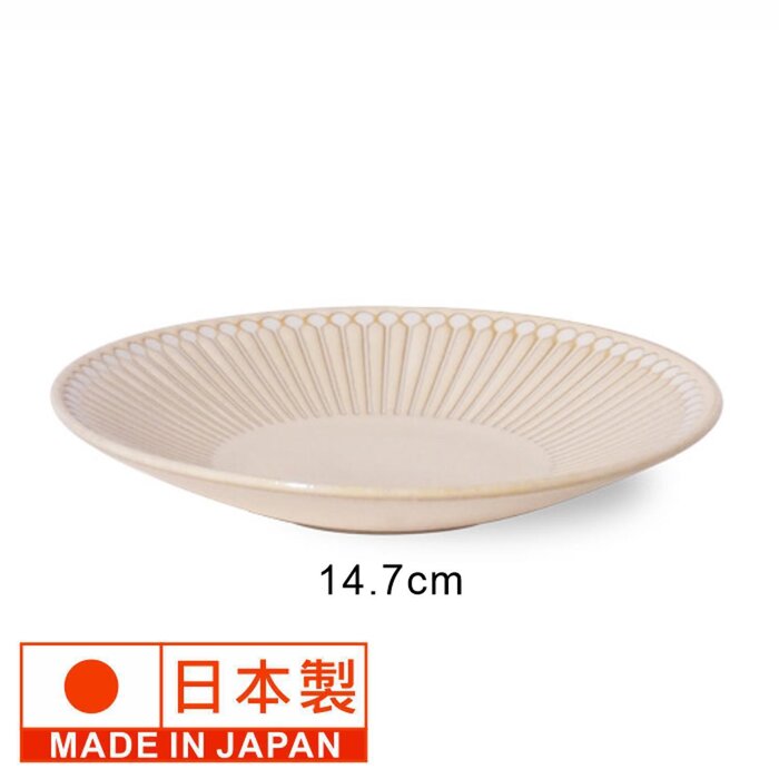 Minoro Touki 美濃燒超輕14.7CM陶碟 (米色) Picture ColorProduct Thumbnail