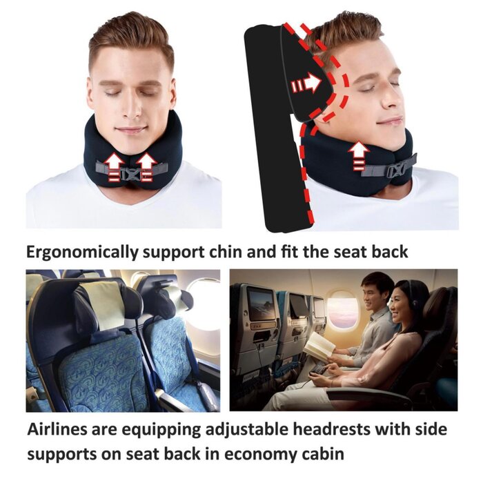 Easynap Portable Memory Foam Neck Pillow L Size (with packing case) Fixed sizeProduct Thumbnail