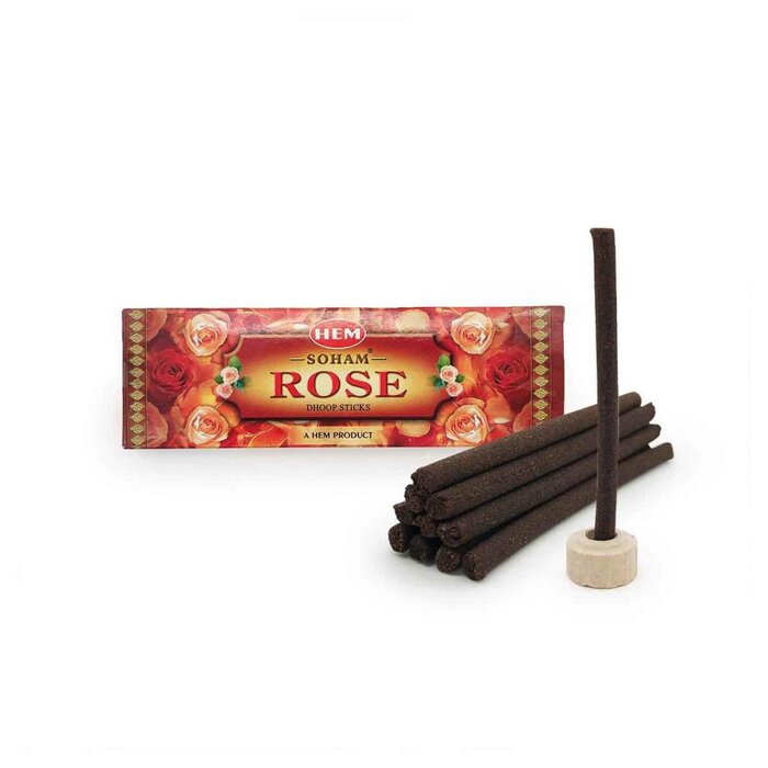 HEM HEM - (Buy 1 Get 2 Free)(10 Sticks Per Box) SOHAM ROSE Wardrobe long dhoop incense HEM-DHOOP-SOHAM-ROSE Fixed sizeProduct Thumbnail