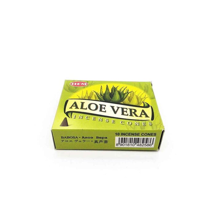 HEM HEM - (Buy 1 Get 2 Free)ALOE-VERA Incense Cone Natural India Handmade meditating cones HCONE-ALOE-VERA Fixed sizeProduct Thumbnail