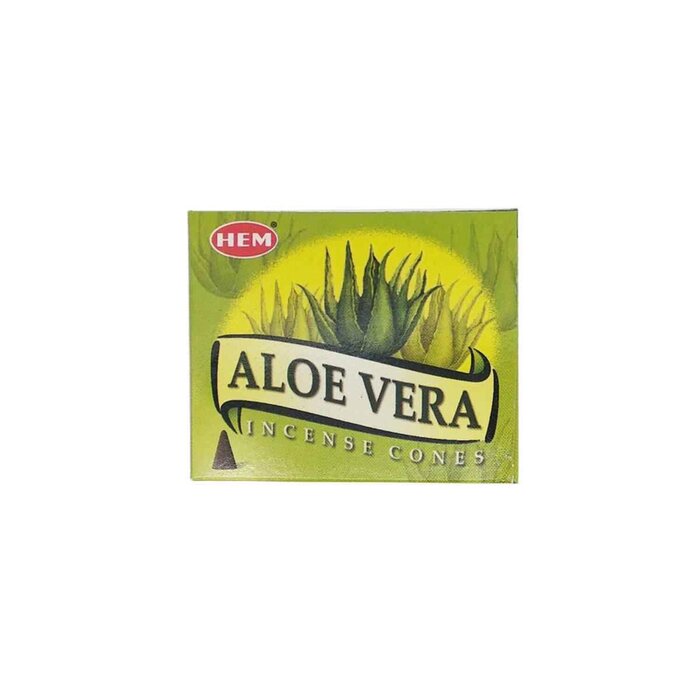 HEM HEM - (Buy 1 Get 2 Free)ALOE-VERA Incense Cone Natural India Handmade meditating cones HCONE-ALOE-VERA Fixed sizeProduct Thumbnail