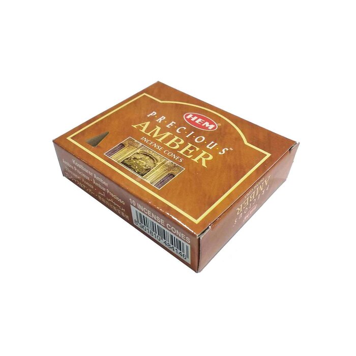 HEM HEM - (Buy 1 Get 2 Free)AMBER Incense Cone Natural India Handmade meditating cones HCONE-AMBER Fixed sizeProduct Thumbnail