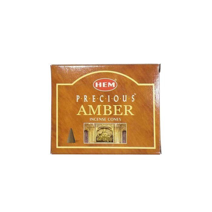 HEM HEM - (Buy 1 Get 2 Free)AMBER Incense Cone Natural India Handmade meditating cones HCONE-AMBER Fixed sizeProduct Thumbnail