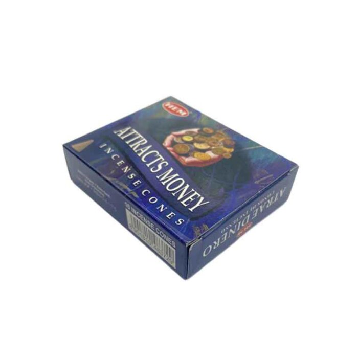 HEM HEM - (Buy 1 Get 2 Free)ATTRACTS MONEY Incense Cone Natural India Handmade meditating cones HCONE-ATTRACTS-MONEY Fixed sizeProduct Thumbnail
