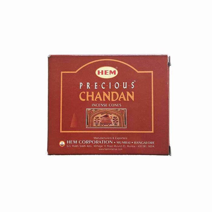 裾 HEM HEM - (Buy 1 Get 2 Free)CHANDAN Incense Cone Natural India Handmade meditating cones SPA HCONE-CHANDAN Fixed sizeProduct Thumbnail
