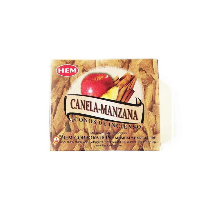 HEM HEM - (Buy 1 Get 2 Free)CINNAMON APPLE Incense Cone Natural India Handmade meditating cones HCONE-CINNAMON-APPLE Fixed sizeProduct Thumbnail