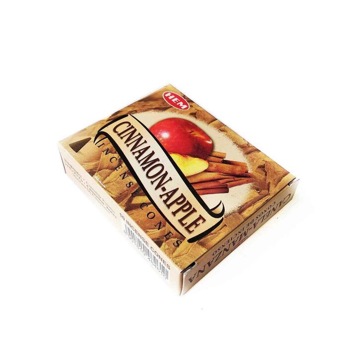 HEM HEM - (Buy 1 Get 2 Free)CINNAMON APPLE Incense Cone Natural India Handmade meditating cones HCONE-CINNAMON-APPLE Fixed sizeProduct Thumbnail