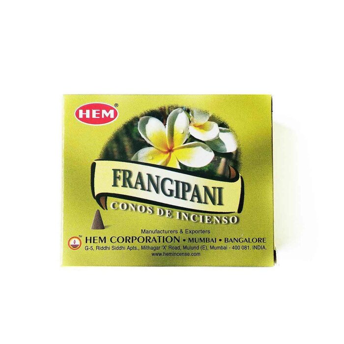HEM HEM - (Buy 1 Get 2 Free)FRANGIPANI Incense Cone Natural India Handmade meditating cones HCONE-FRANGIPANI Fixed sizeProduct Thumbnail