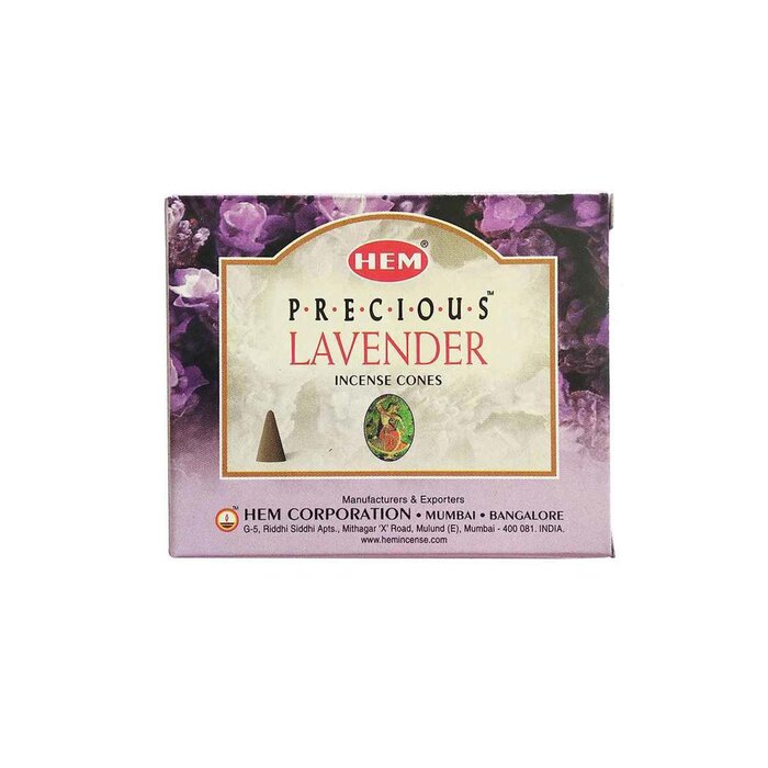 HEM HEM - (Buy 1 Get 2 Free)LAVENDER Incense Cone Natural India Handmade meditating cones HCONE-LAVENDER Fixed sizeProduct Thumbnail