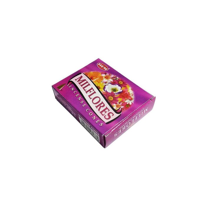 HEM HEM - (Buy 1 Get 2 Free)MILFLORES Incense Cone Natural India Handmade meditating cones HCONE-MILFLORES Fixed sizeProduct Thumbnail