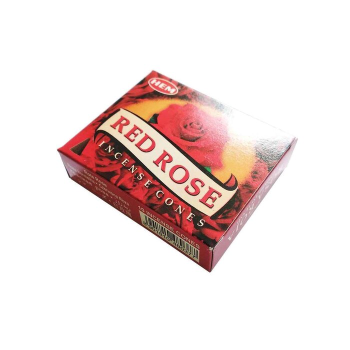 헴 HEM HEM - (Buy 1 Get 2 Free)RED ROSE Incense Cone Natural India Handmade meditating cones HCONE-RED-ROSE Fixed sizeProduct Thumbnail
