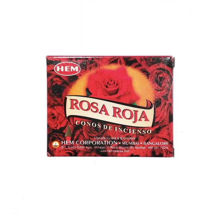 헴 HEM HEM - (Buy 1 Get 2 Free)RED ROSE Incense Cone Natural India Handmade meditating cones HCONE-RED-ROSE Fixed sizeProduct Thumbnail