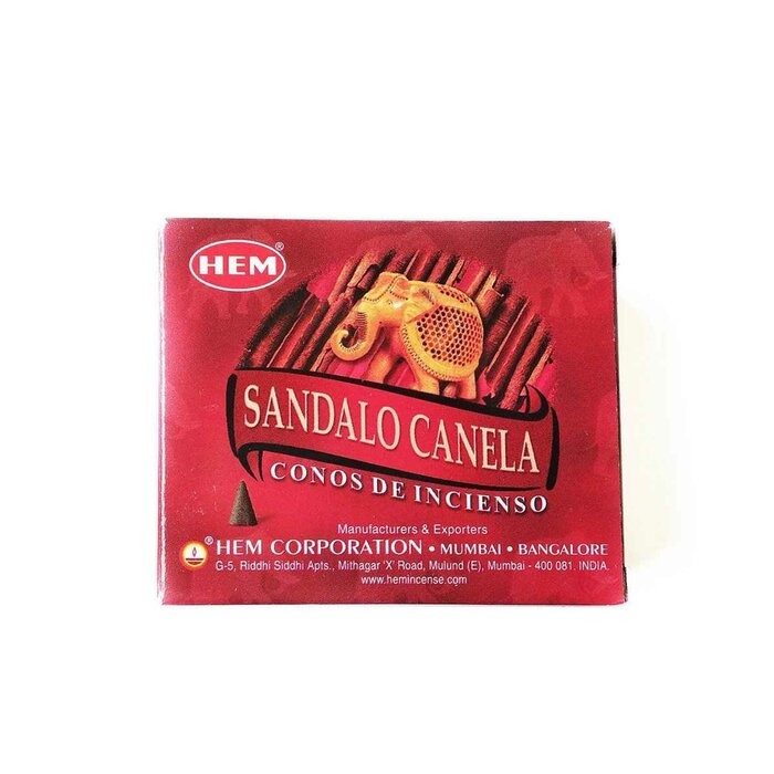 HEM HEM - (買1送2) SANDAL CINNAMON肉桂檀香印度圓錐香薰(塔香) 10粒四方盒裝塔香 進口純天然手工制作圓錐體香熏 瑜珈塔形香 錐粒香薰 治療減壓圓錐香 抗疫防菌香薰 情調氣氛塔香 僻味圓錐香HCONE-SANDAL-CINNAMON Fixed sizeProduct Thumbnail