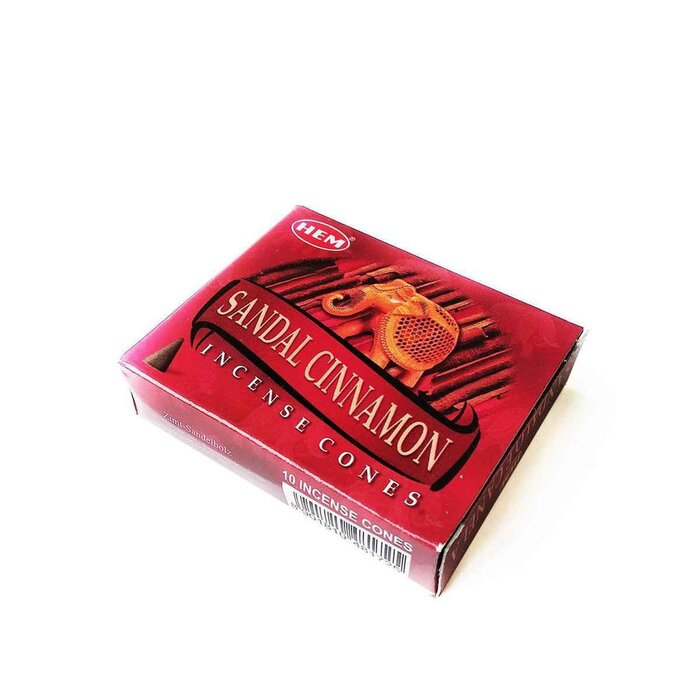 HEM HEM - (買1送2) SANDAL CINNAMON肉桂檀香印度圓錐香薰(塔香) 10粒四方盒裝塔香 進口純天然手工制作圓錐體香熏 瑜珈塔形香 錐粒香薰 治療減壓圓錐香 抗疫防菌香薰 情調氣氛塔香 僻味圓錐香HCONE-SANDAL-CINNAMON Fixed sizeProduct Thumbnail