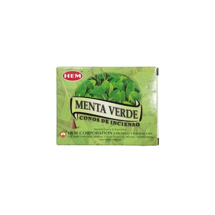 헴 HEM HEM - (Buy 1 Get 2 Free)SPEARMINT Incense Cone Natural India Handmade meditating cones HCONE-SPEARMINT Fixed sizeProduct Thumbnail