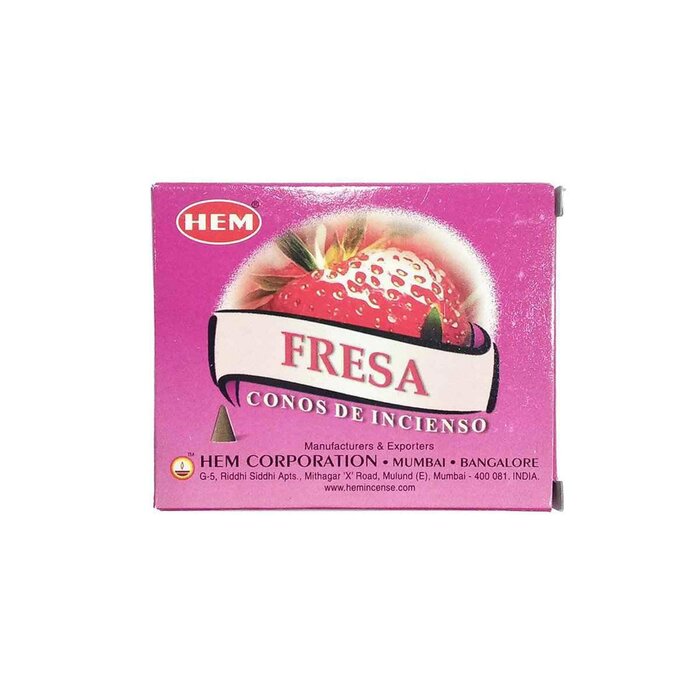裾 HEM HEM - (Buy 1 Get 2 Free)STRAWBERRY Incense Cone Natural India Handmade meditating cones HCONE-STRAWBERRY Fixed sizeProduct Thumbnail