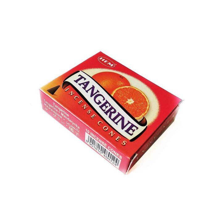 HEM HEM - (買1送2) TANGERINE橘子印度圓錐香薰(塔香) 10粒四方盒裝塔香 進口純天然手工制作圓錐體香熏 瑜珈塔形香 錐粒香薰 治療減壓圓錐香 抗疫防菌香薰 情調氣氛塔香 僻味圓錐香HCONE-TANGERINE Fixed sizeProduct Thumbnail