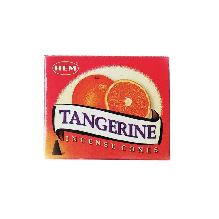 HEM HEM - (買1送2) TANGERINE橘子印度圓錐香薰(塔香) 10粒四方盒裝塔香 進口純天然手工制作圓錐體香熏 瑜珈塔形香 錐粒香薰 治療減壓圓錐香 抗疫防菌香薰 情調氣氛塔香 僻味圓錐香HCONE-TANGERINE Fixed sizeProduct Thumbnail