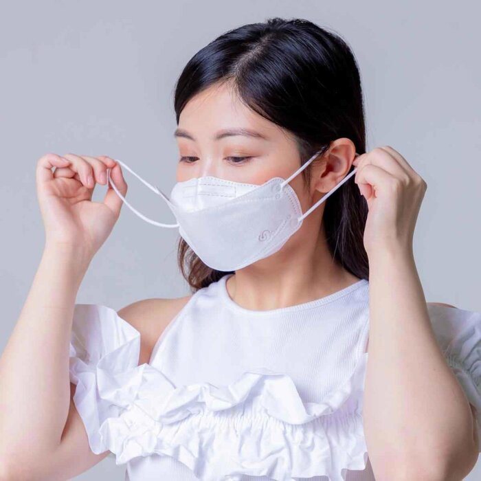 V Caresee Rock & Roll KF94 Certified Medical Face 3D Mask AgCl White Individual package Size M (10pcs) Fixed SizeProduct Thumbnail