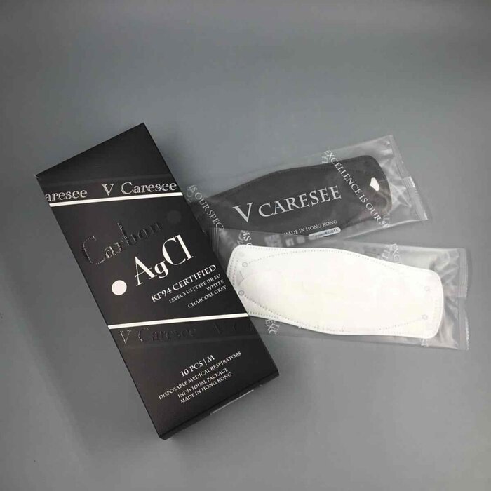 Banitore Rock & Roll 3D Medical Face Mask for Adults AgCl Carbon White Individual package (10pcs) Fixed SizeProduct Thumbnail
