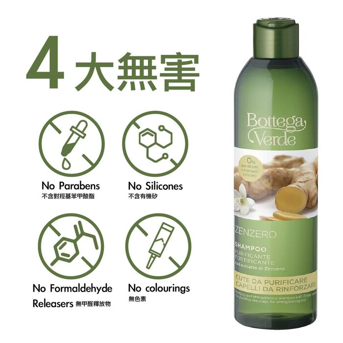 Bottega Verde GINGER STRENGHENING SHAMPOO 250ML 250MLProduct Thumbnail
