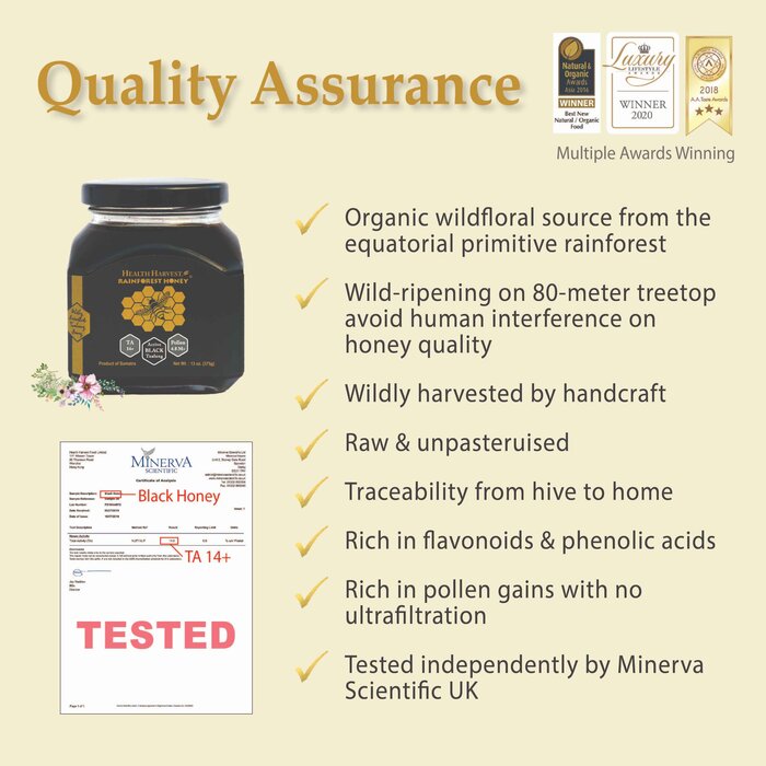 Health Harvest Premium Tualang Black Honey 375g Fixed SizeProduct Thumbnail