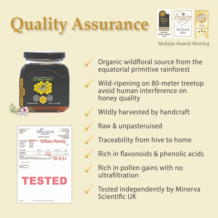 Health Harvest Tualang帝王木野生黃蜂蜜375克 Fixed SizeProduct Thumbnail