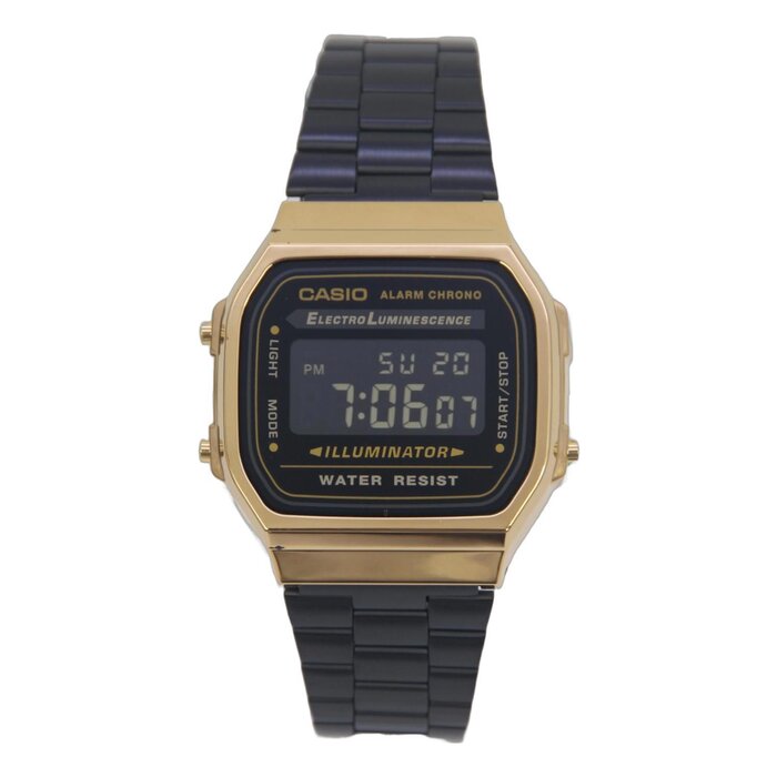 Casio A168WEGB-1B Vintage Black and Gold Watch Fixed SizeProduct Thumbnail