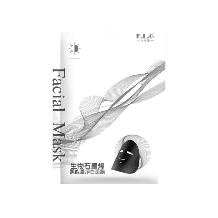 E.L.G 依洛嘉 生物石墨烯黑能量淨白面膜 3pcsProduct Thumbnail