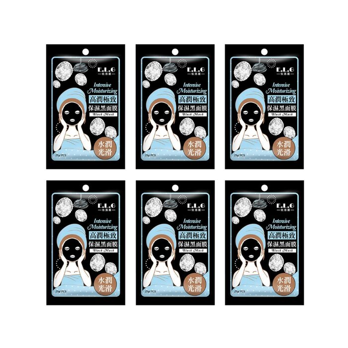 E.L.G Intensive Moisturizing Black Mask 6pcsProduct Thumbnail