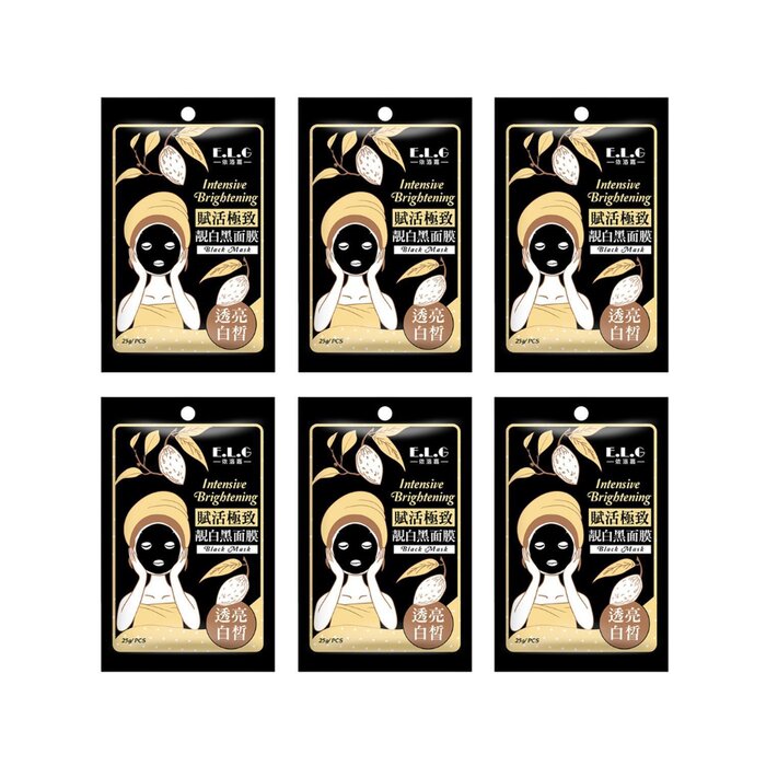 E.L.G Intensive Brightening Black Mask 6pcsProduct Thumbnail