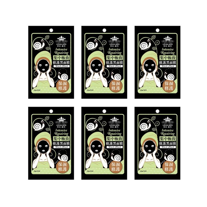 E.L.G 依洛嘉 集中極致修護黑面膜 6pcsProduct Thumbnail