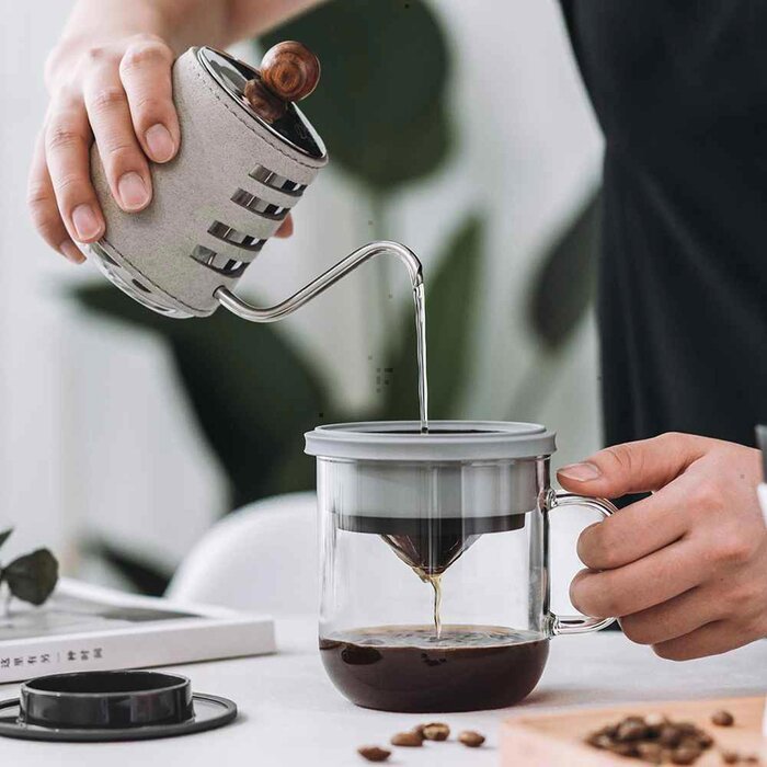 PO: Inactive -Duo Dripper Mug 2.0 ( Grey Lid with Grey Ring ) Grey - 350mlProduct Thumbnail