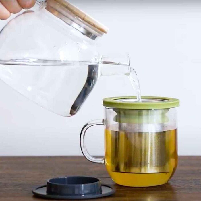 PO: Inactive- Ming Infuser Glass Mug 2.0 Grey Lid with RProduct Thumbnail