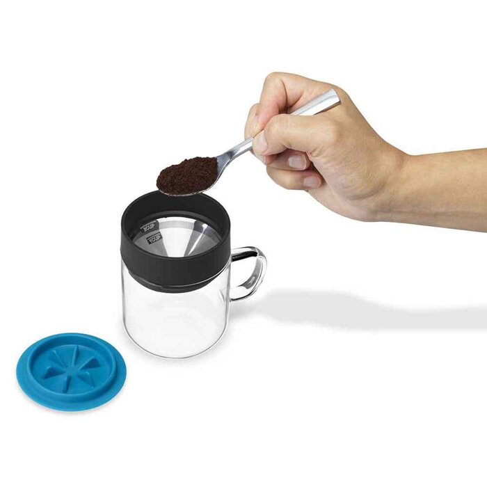 PO: Inactive- Mini Dripper Coffee Mug Grey  Lid with Product Thumbnail