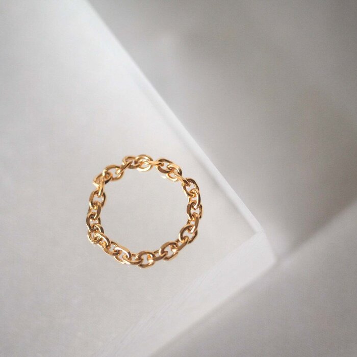 eclater jewellery Kailas Chain Ring US7 US7Product Thumbnail