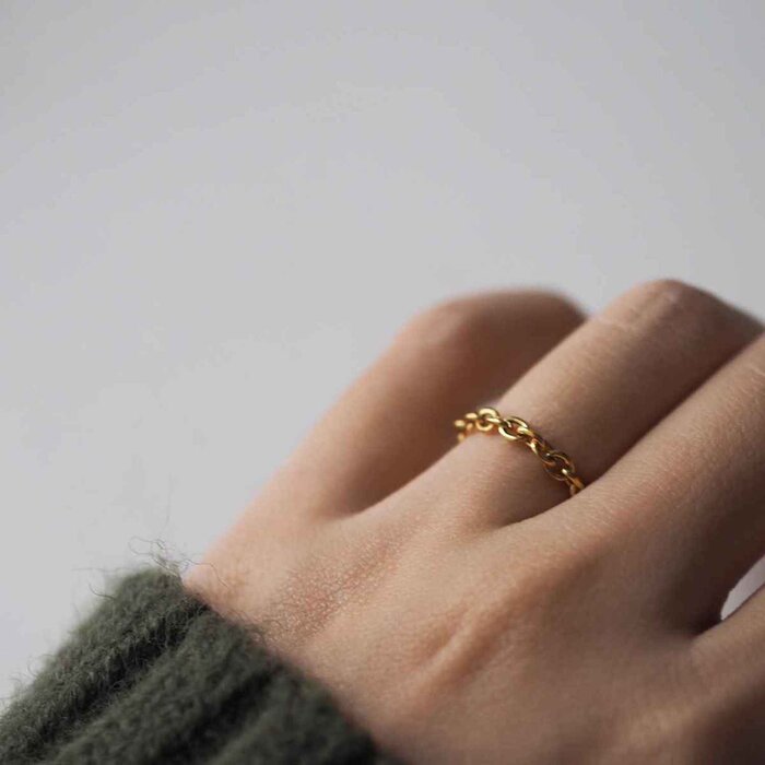eclater jewellery Kailas Chain Ring US7 US7Product Thumbnail