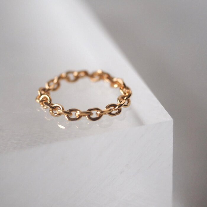 eclater jewellery Kailas Chain Ring US7 US7Product Thumbnail