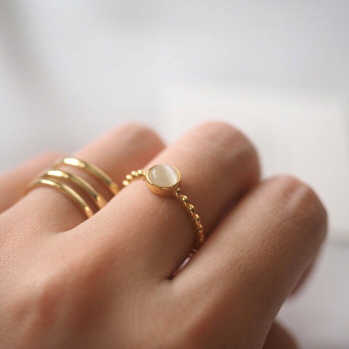 eclater jewellery Opal Ring Open-EndProduct Thumbnail