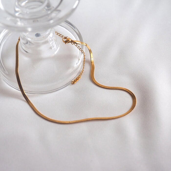 eclater jewellery Snake Herringbone Necklace 30 - 41 cmProduct Thumbnail