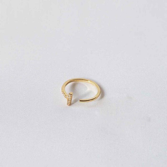 eclater jewellery T Ring - Gold Open-EndProduct Thumbnail