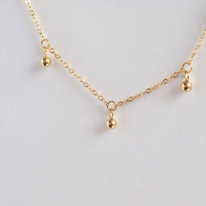 eclater jewellery Albi Drop Balls Necklace 44.5 - 50 cmProduct Thumbnail