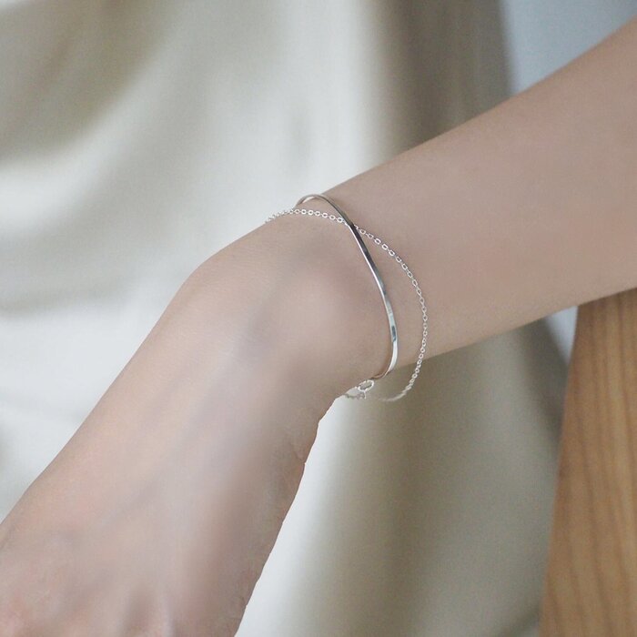 eclater jewellery Marye Double Chain Bracelet 33cmProduct Thumbnail