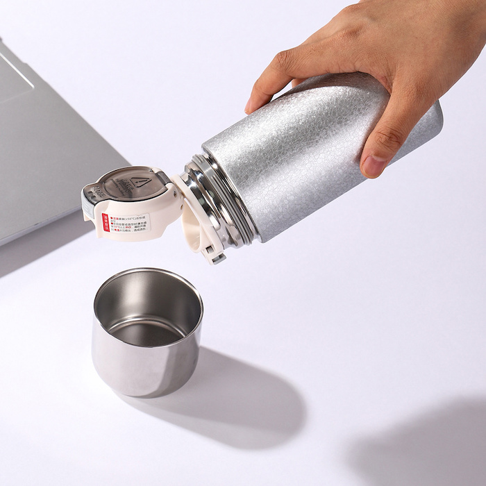 ETMall New Titanium Lined Mini Insulated Double Layer Tea Cup Gradient Color Titanium Cup Custom 240ml SilverProduct Thumbnail