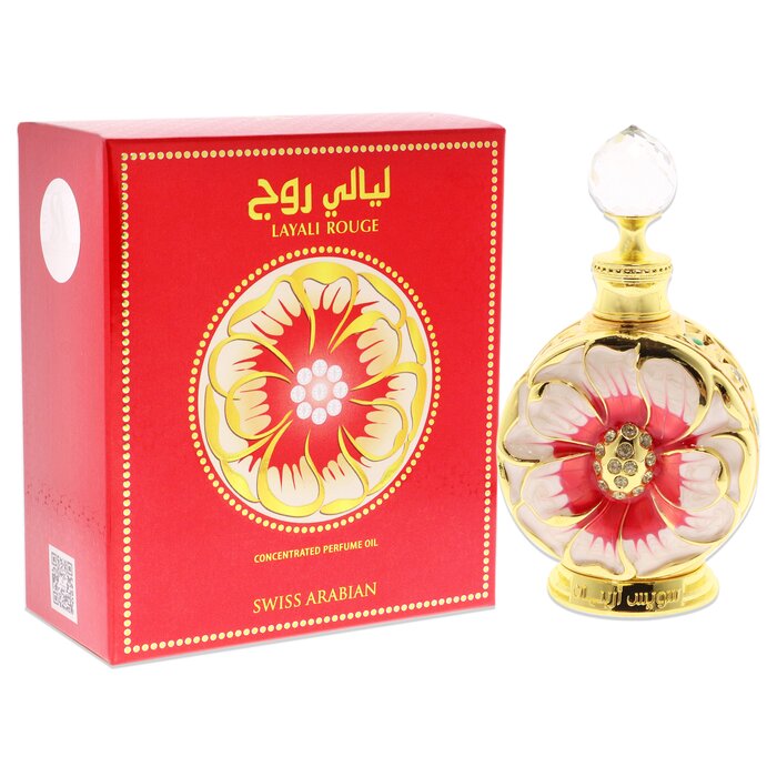 Swiss Arabian Layali Rouge by Swiss Arabian for Women Parfum Oil 0.5 ozProduct Thumbnail