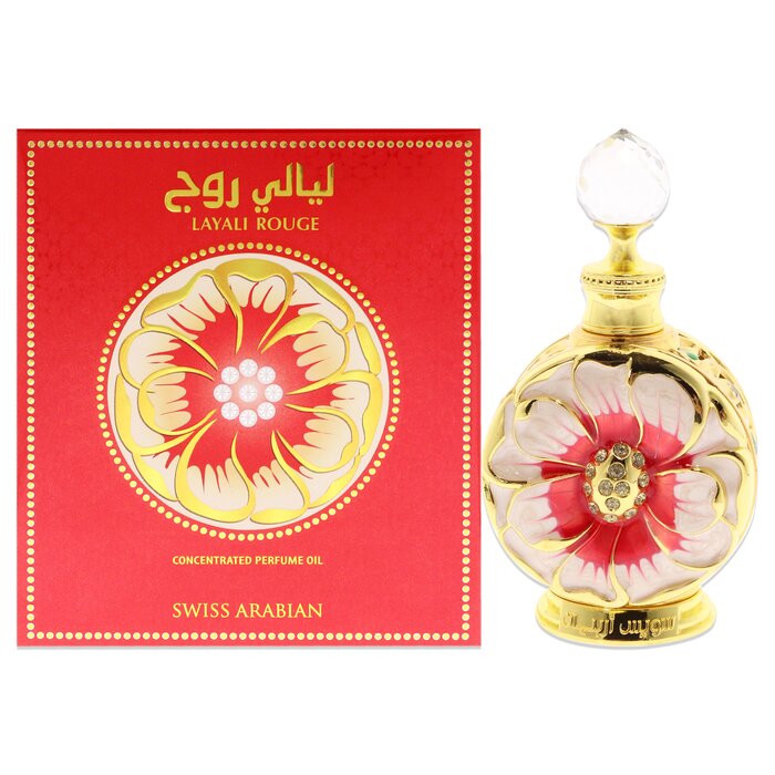 Swiss Arabian Layali Rouge by Swiss Arabian for Women Parfum Oil 0.5 ozProduct Thumbnail