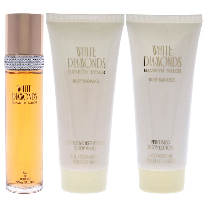 Elizabeth Taylor White Diamonds de Elizabeth Taylor para mujer: set de regalo (EDT, spray, loción corporal y gel de ducha) 3 Pc Gift SetProduct Thumbnail