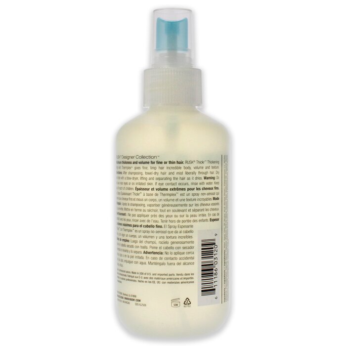 Rusk Thickr Thickening Myst by Rusk for Unisex Mist 6 ozProduct Thumbnail