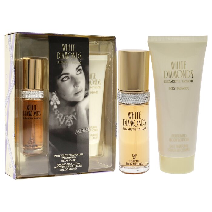 Elizabeth Taylor White Diamonds by Elizabeth Taylor for Women - 2 Pc Gift Set 1oz EDT Spray, 3.3oz Body Lotion 2 Pc Gift SetProduct Thumbnail